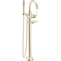 Delta T4745-PN-PR-FL - Floor Mount Tub Filler Trim