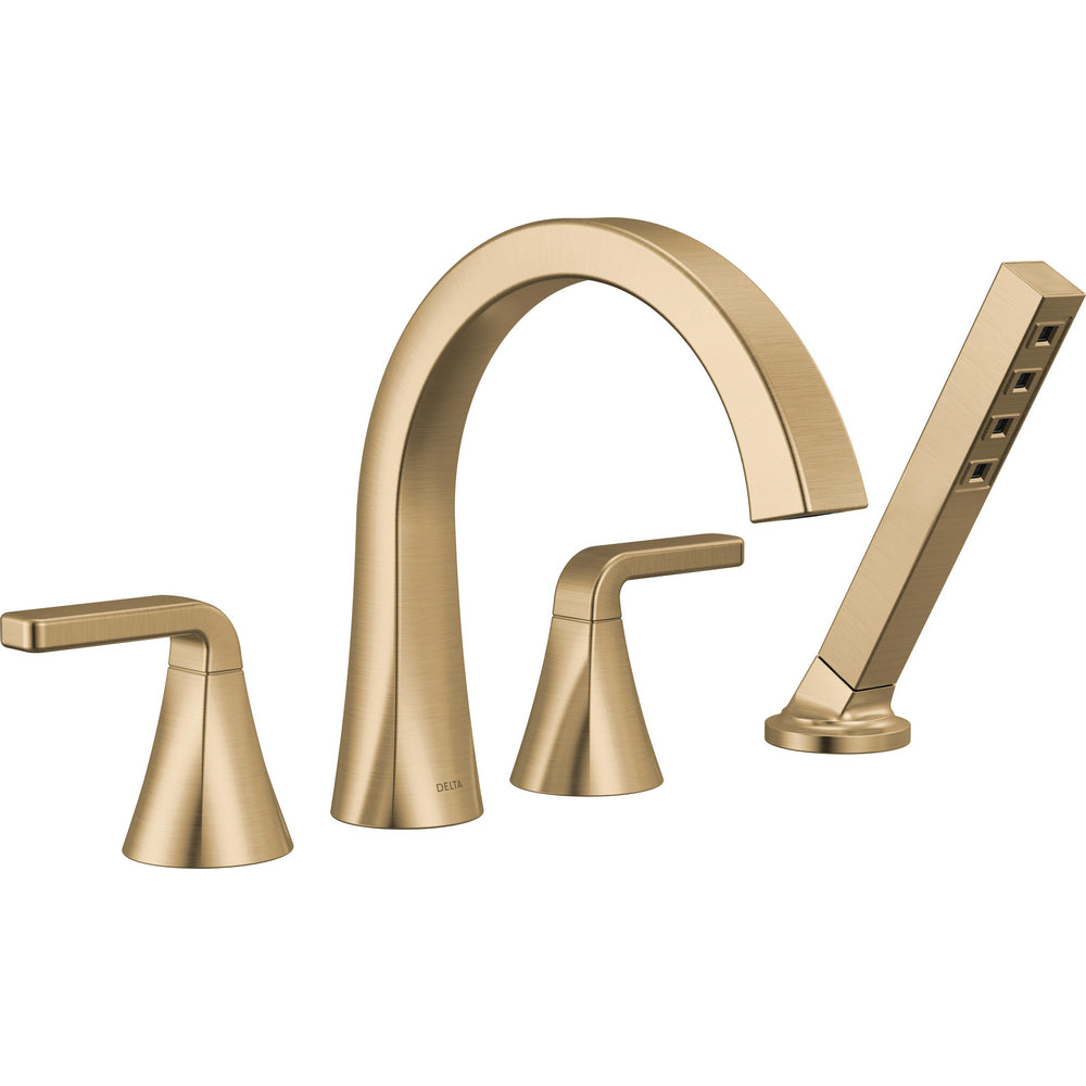 Delta T4762-CZ - Roman Tub Trim With Hand Shower