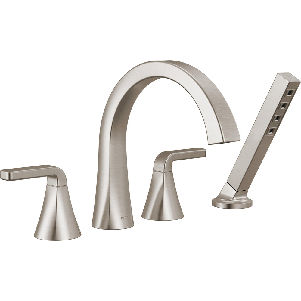 Delta T4762-SS - Roman Tub Trim With Hand Shower