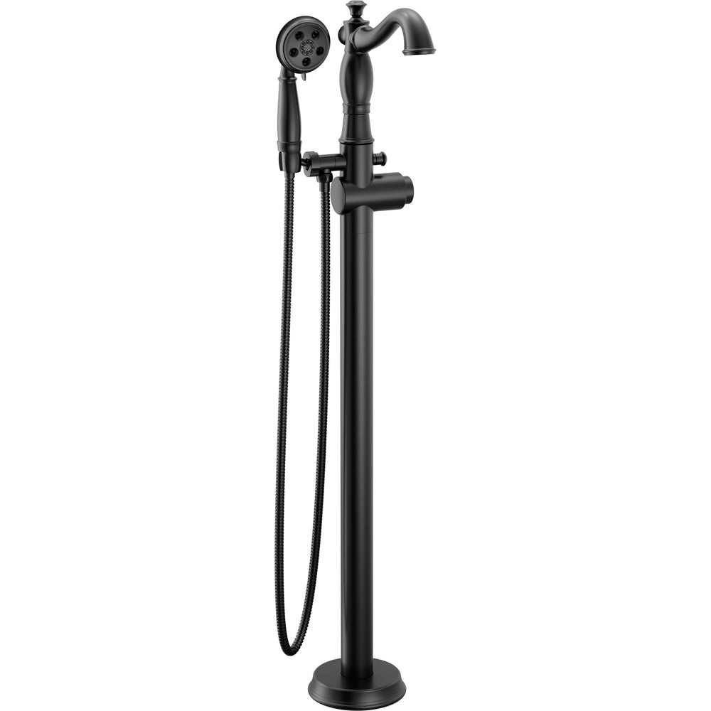 Delta T4797-BLFL-LHP - Floor Mount Tub Filler