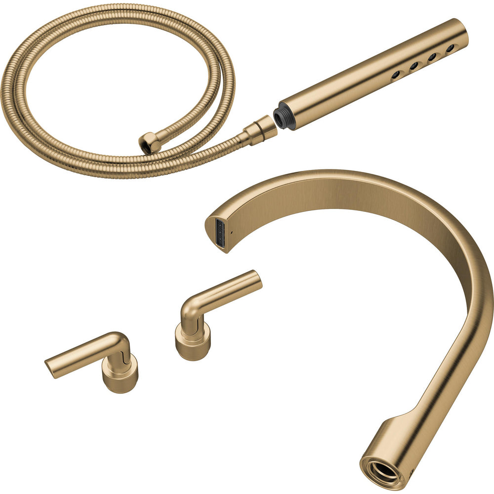 Brizo T703111-GL - Two-Handle Tub Filler Trim Kit With Bent Lever Handles