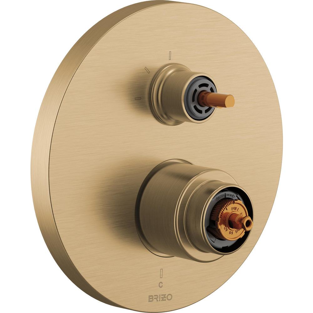 Brizo T75P5110-GLLHP - Pressure Balance Valve With Integrated 3-Function Diverter Trim - Less Handles
