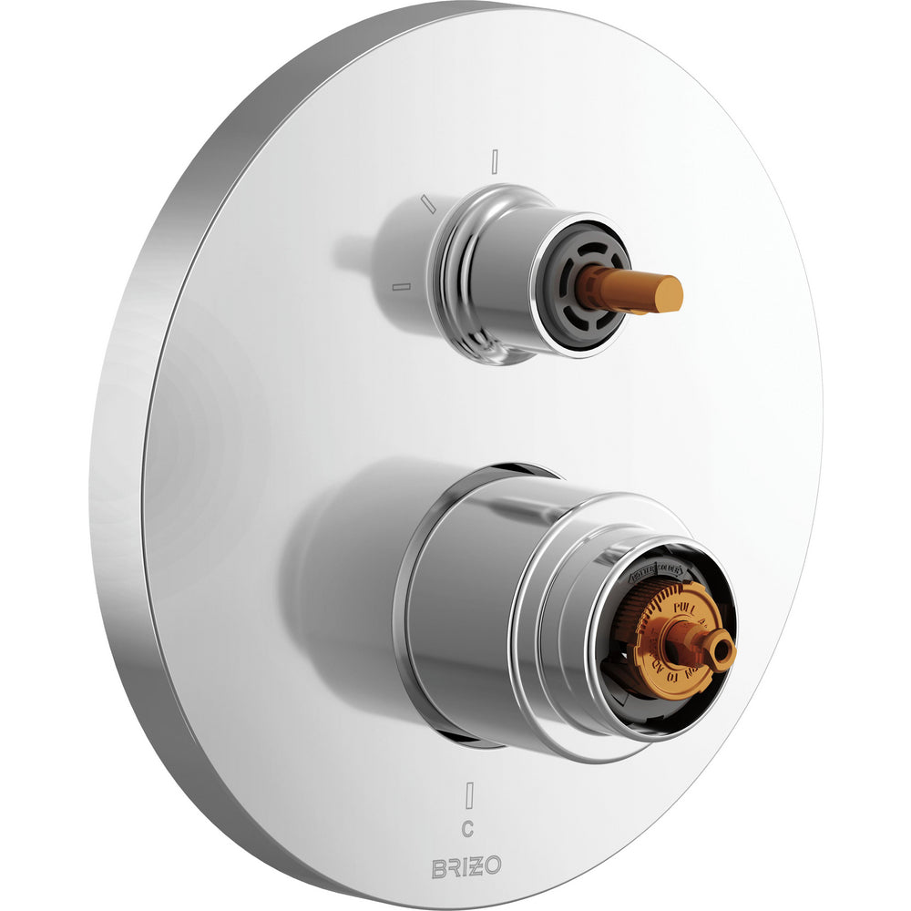 Brizo T75P5110-PCLHP - Pressure Balance Valve With Integrated 3-Function Diverter Trim - Less Handles