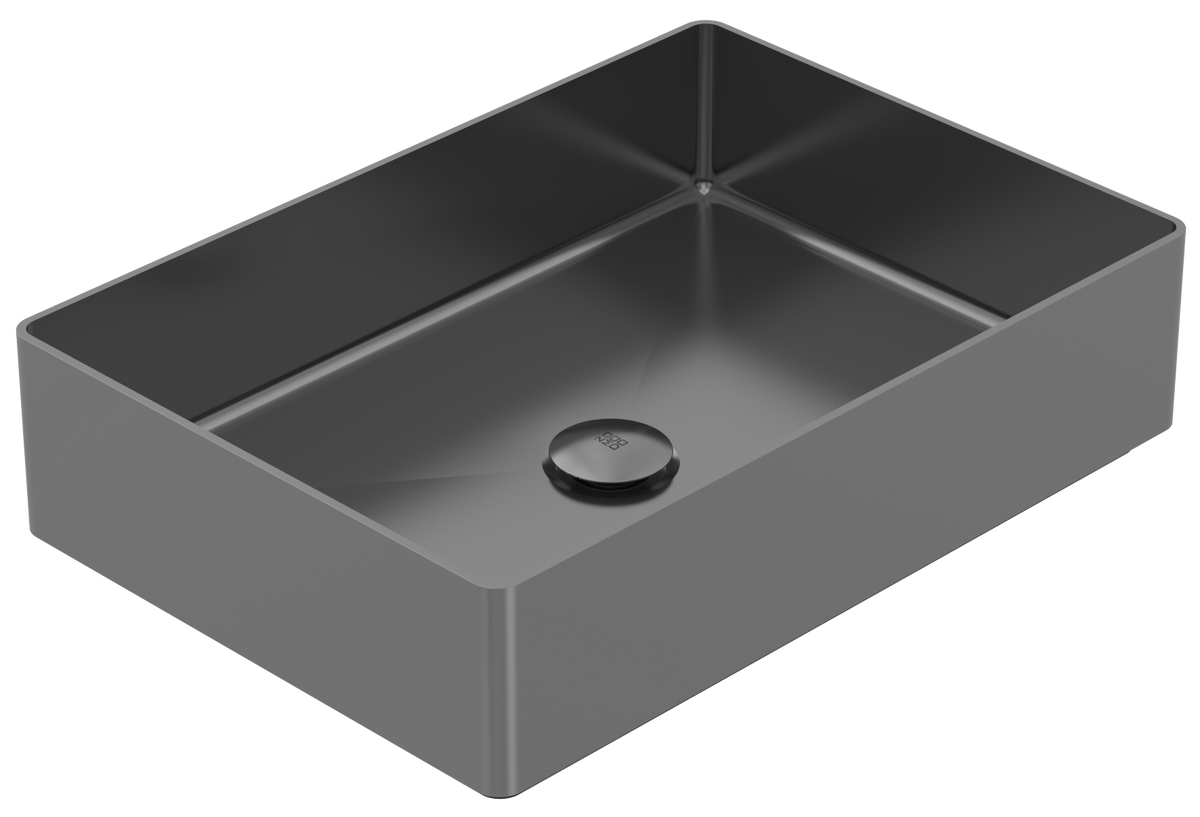Zomodo VBC5035-BP - 20" Rectangular Vessel Sink, Sus304 W/ Fixed Drain Kit