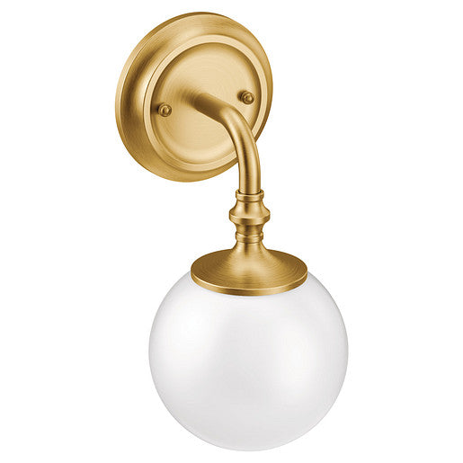 Moen YB0561BG - Colinet Brushed gold one globe bath light