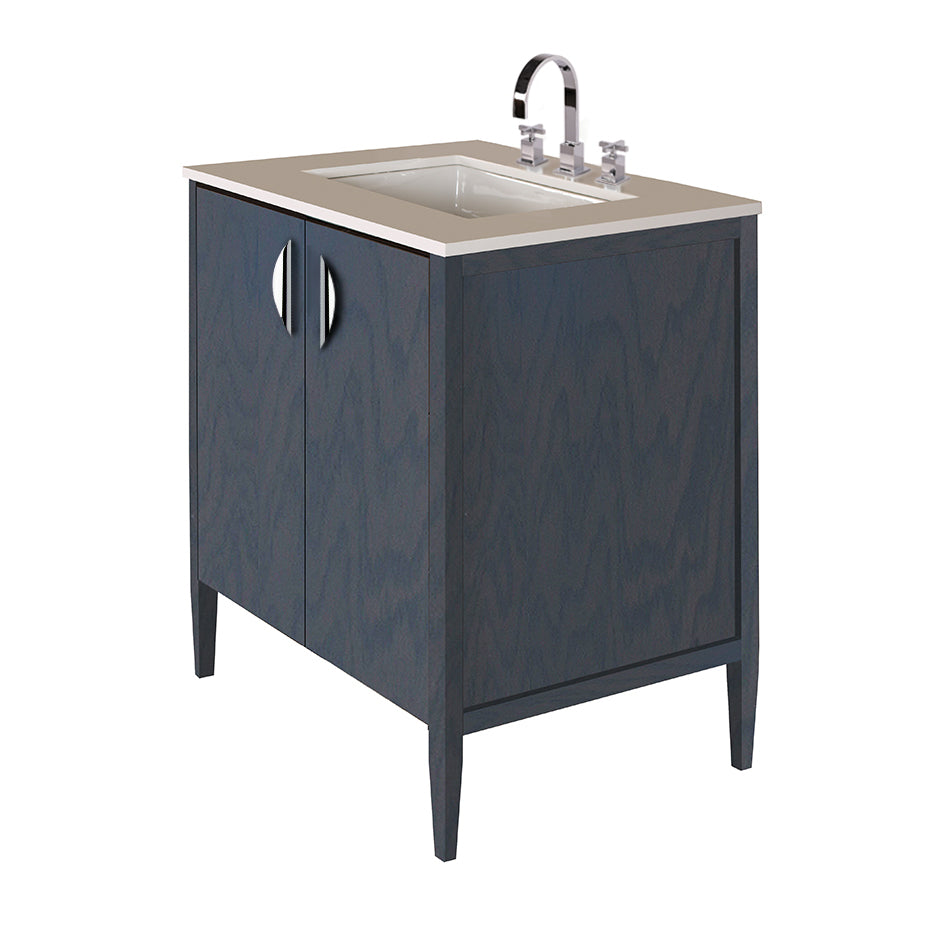 Lacava - Free-Standing Under-Counter Vanity With Two Doors(Pulls Included). Counter Top Lrs-F-30T And Bathroom Sink 5062Un Are Sold Separately. W: 29 1/2", D: 20 3/4", H: 34 1/4".
