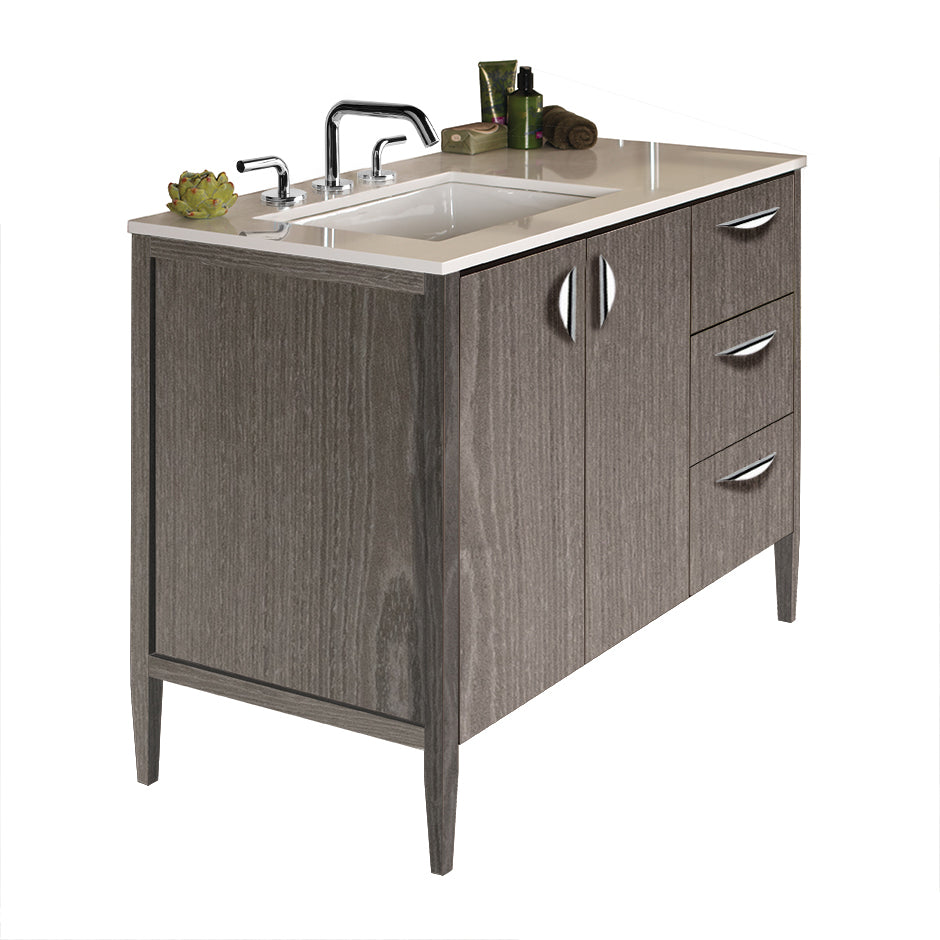 Lacava - Counter Top For Vanity Lrs-F-48L With A Cut-Out For Bathroom Sink 5062Un. W: 48", D: 21", H: 3/4".