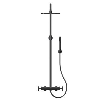 Ca'bano CA61442275 - Thermostatic Shower Column With Rain Head And Hand Spray