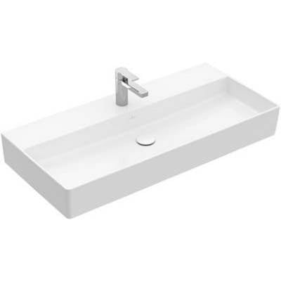 Villeroy And Boch 4A22UQ01- Memento 2.0 Washbasin 39 3/8'' X 18 1/2'' (1000 X 470 Mm) Ground 8'' Wide Spread