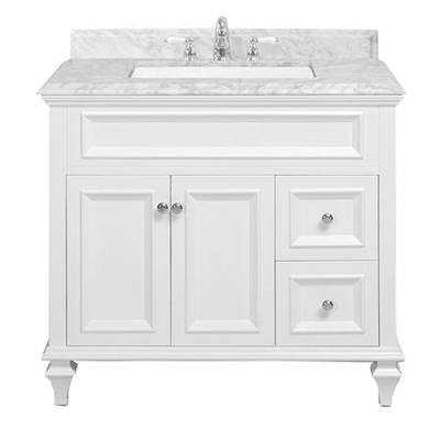 Icera V-6436.11- Presley Vanity Cabinet, 36-In Matte White