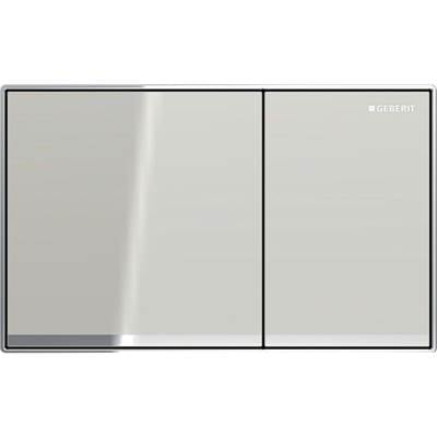 Geberit 115.640.JL.1- Geberit Actuator Plate Sigma60 For Dual Flush, Surface-Even: Sand Grey, Mirrored, Bright Chrome-Plated