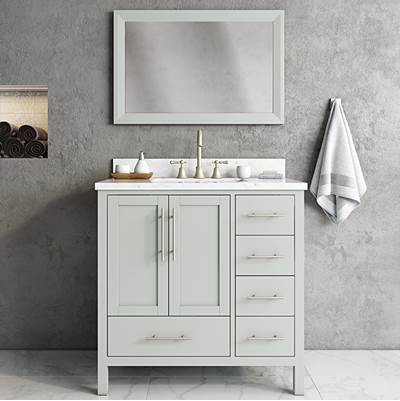 Icera V-6230.03- Malibu Vanity Cabinet, 30-In Ocean Grey