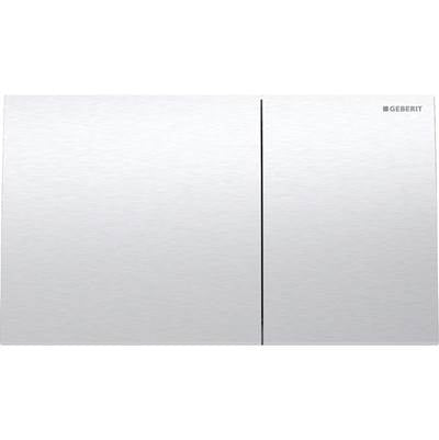 Geberit 115.622.FW.1 - Geberit Sigma70 Actuator Plate, Square, Dual Flush: Button: Brushed, Easy-To-Clean Coated, B=25Cm