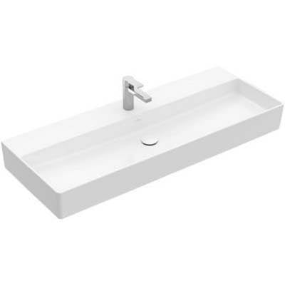 Villeroy And Boch 4A22US01- Memento 2.0 Washbasin 47 1/4'' X 18 1/2'' (1200 X 470 Mm) Ground 8'' Wide Spread - FaucetExpress.ca