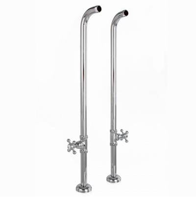 Cheviot 3970-BK- Free Standing Heavy Duty Water Supply Lines With Stop Valves - FaucetExpress.ca