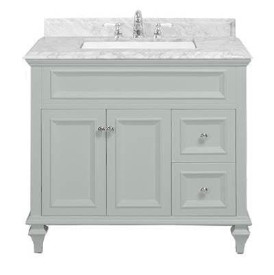 Icera V-6436.03- Presley Vanity Cabinet, 36-In Ocean Grey