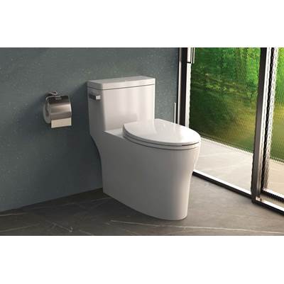 StudioLux SLT600- 1Pc Skirted Toilet With Slow Close Seat And Pc Tank Lever