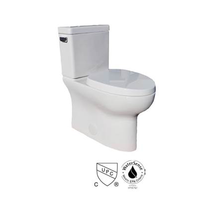 StudioLux SLT500-b- 2Piece Skirted Toilet Bowl W/ Slow Close Seat