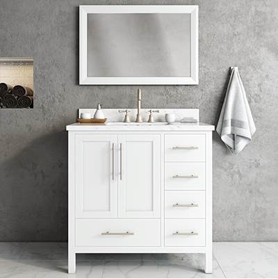 Icera V-6230.11- Malibu Vanity Cabnet, 30-In Matte White