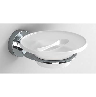 Sonia 119431- Tecno-Project Glass Soap Dish Brushed Nickel