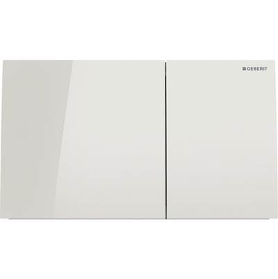 Geberit 115.622.JL.1 - Geberit Sigma70 Actuator Plate, Square, Dual Flush: Button: Sand Grey / Glossy Glass, B=25Cm