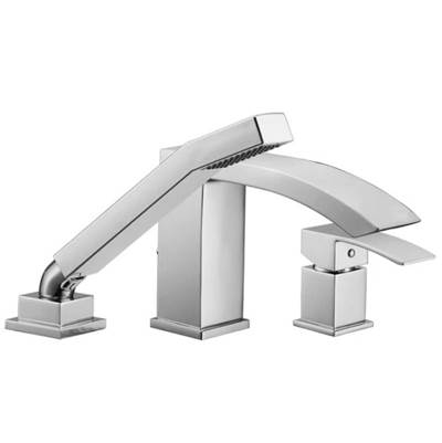 Cavalli CADTF PC - Cascade Deckmount Tub Filler, Chrome