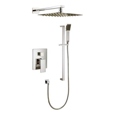 Cavalli CAPB1-SQ BN - Square Pressure Balance Kit W/ H/S + Head, Bn