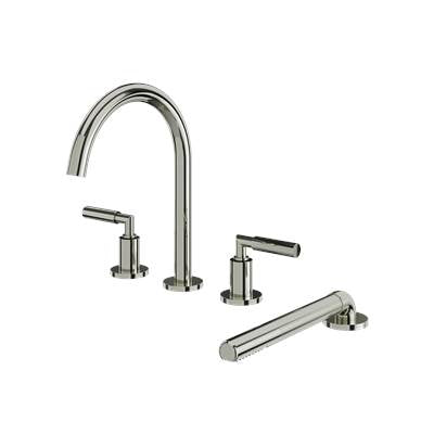 Aquabrass ABFB48018PN - 48018 Aria 4Pcs Deck Tub Filler W/Hdsw