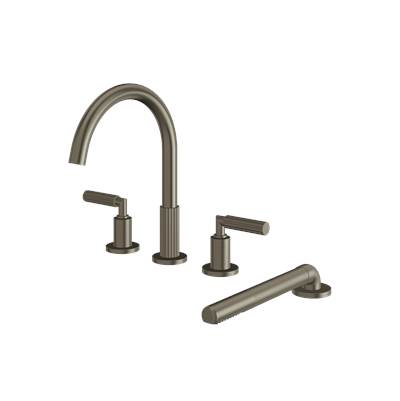 Aquabrass ABFB49018BBC - 49018 Montebello 4Pcs Tub Filler W/Hshw
