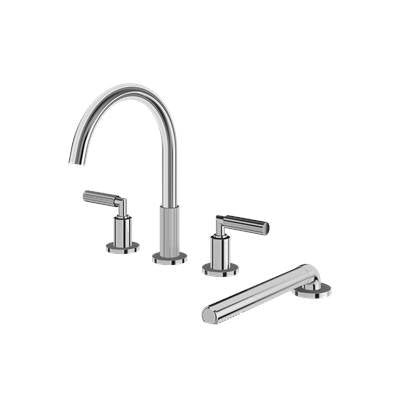 Aquabrass ABFB49018PC - 49018 Montebello 4Pcs Tub Filler W/Hshw
