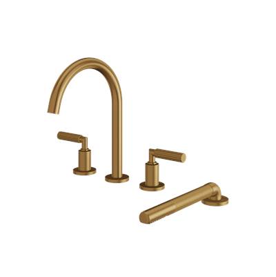 Aquabrass ABFB50018BGD - 50018 Monte-Carlo 4Pcs Tub Filler W/Hshw