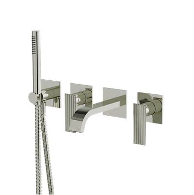 Aquabrass ABFC34004PN - 34004 Tosca Wall Tub Filler W/Hshw-Trim