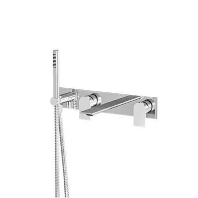 Aquabrass ABFC92N04SPC - 92N04S Alpha Wall Tub Filler W/Hs-Trim