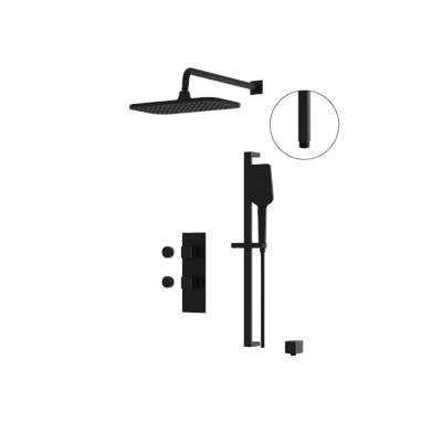 Aquabrass ABSZMIAMIBOX01EBK - Miamibox 01 Shower Faucet- 2Way Shared