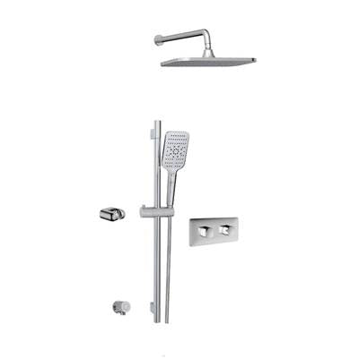 Aquabrass ABSZINABOX01PC - Inabox 1 Shower Faucet - 2 Way Shared - T12123 Valve Required