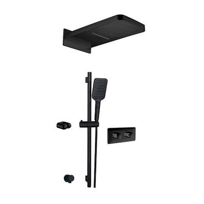 Aquabrass ABSZINABOX04GEBK - Inabox 4 Shower Faucet - 3 Way Non Shared - T12123 Valve Required