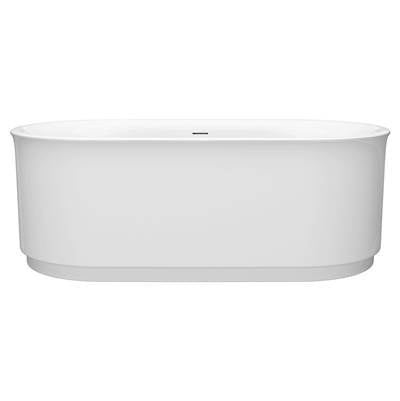 American Standard 2549004.020 - Studio® S 68 X 34-Inch Freestanding Bathtub Center Drain With Integrated Overflow