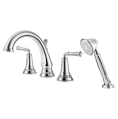 American Standard T052901.002 - Delancey® Bathtub Faucet With Lever Handles And Personal Shower For Flash® Rough-In Valve