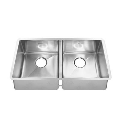American Standard 18DB.9351800.075 - Pekoe® 35 X 18-Inch Stainless Steel Undermount Double-Bowl Kitchen Sink