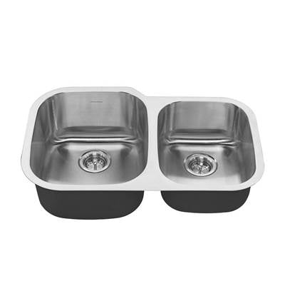 American Standard 18CR.9322100S.075 - Portsmouth® 32 X 21-Inch Stainless Steel Undermount Double-Bowl Kitchen Sink