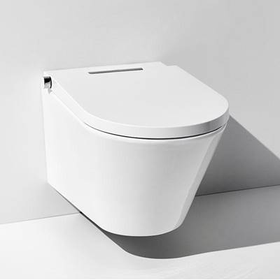 Axent E310-E291-U1 - Axent One Plus Wall Hung Intelligent Toilet White/Chrome