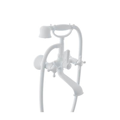 Baril B16-1201-01-BB - Wall-Mounted Tub Faucet With Hand Shower