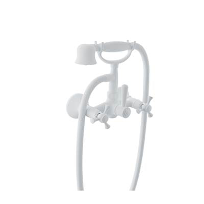 Baril B71-1201-01-BB - Wall-Mounted Tub Faucet With Hand Shower
