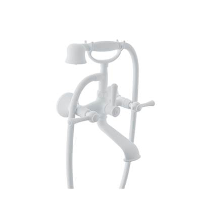 Baril B72-1201-01-BB - Wall-Mounted Tub Faucet With Hand Shower
