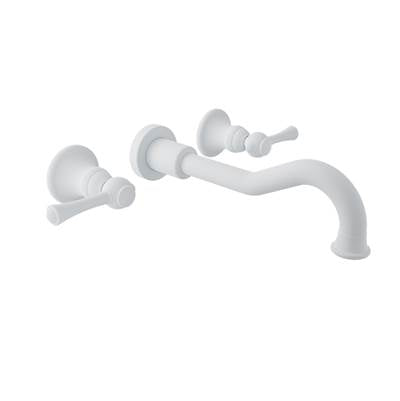 Baril B72-8041-00L-BB - Two Handles Wall-Mounted Lavatory Faucet, Drain Not Included