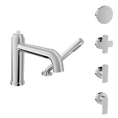 Baril B80-1249-00-BB - 2-Piece Tub Filler With Hand Shower (Without Handle)