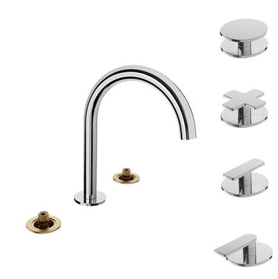 Baril B80-8001-1PL-BB - 8" C/C Lavatory Faucet (Without Handle), Drain Included