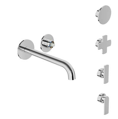 Baril B80-8102-00L-BB - Single Lever Wall-Mounted Lavatory Faucet (Without Handle), Drain Not Included