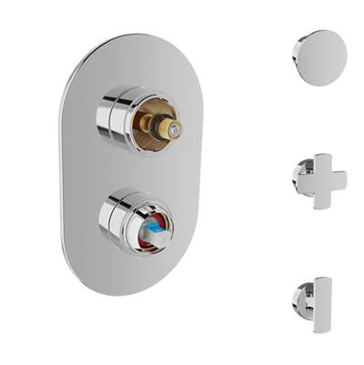 Baril T80-9191-00-BB - Trim Only For Pressure-Balanced Shower Control Valve With 3-Way Diverter (Without Handle)