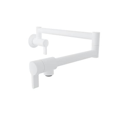 Baril CUI-4293-00L-BB - Single-Hole Wall-Mounted Pot Filler With Two Handles